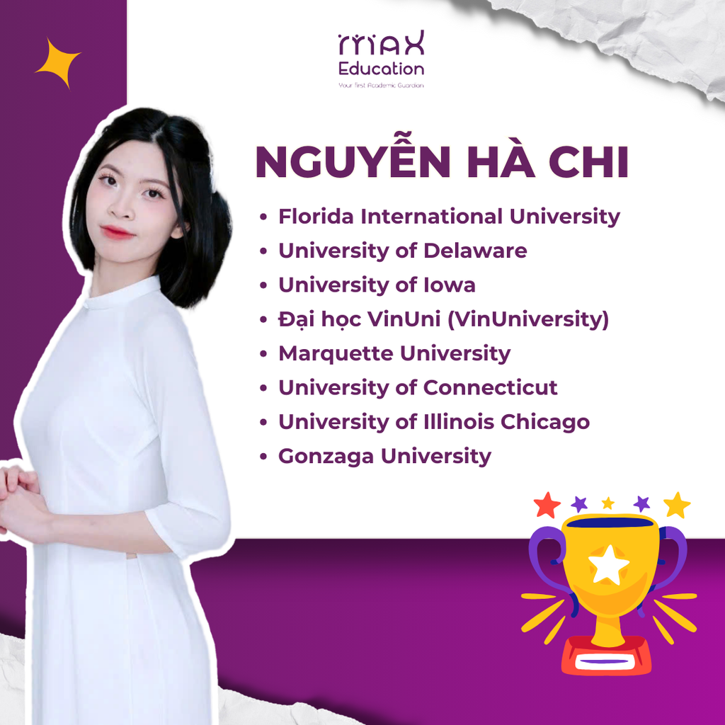 Học sinh MAX Education Nguyễn Hà Chi — đậu Florida International University